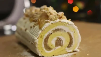 Bûche Roulée Noisette