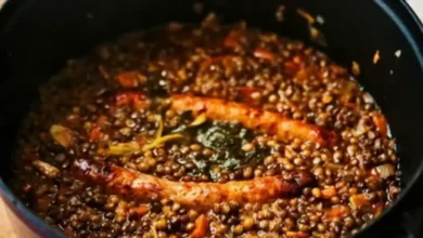 Recette de saucisse lentilles