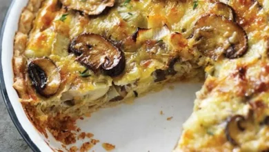 Tarte aux champignons