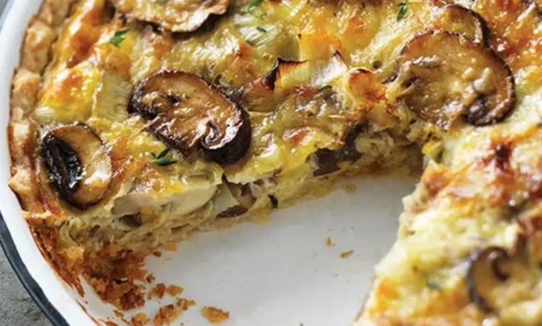 Tarte aux champignons
