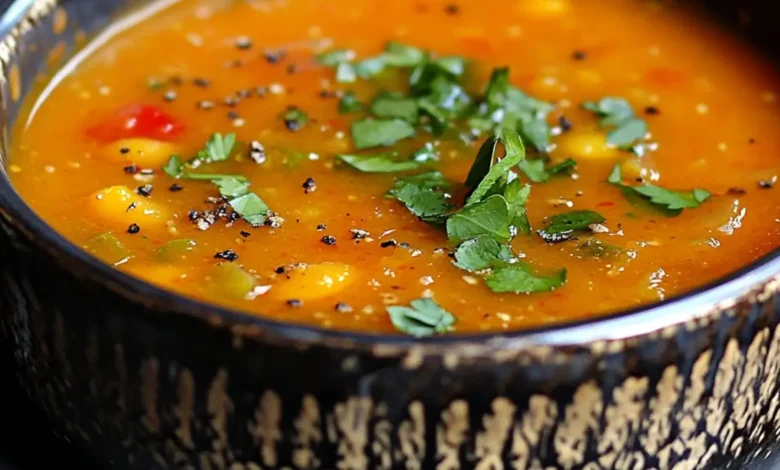 lentille corail soupe turque​