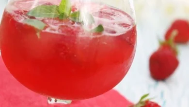 soupe de champagne à la framboise