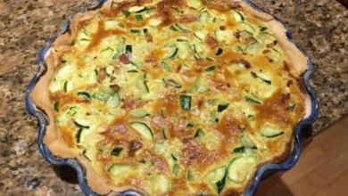 tarte a la courgette​
