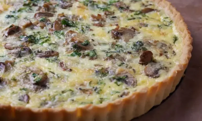 tarte aux champignons​