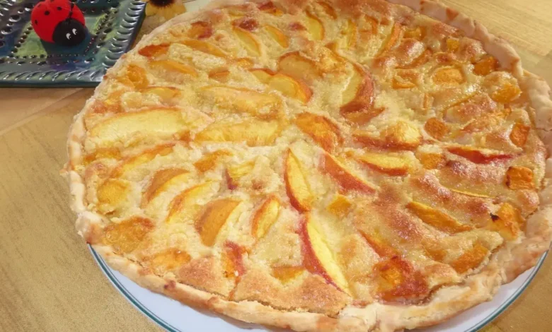 Tarte aux pêches maison, dessert fruité et savoureux