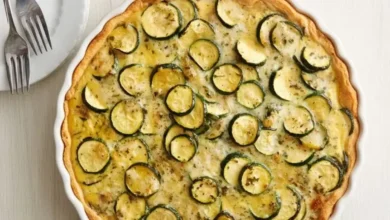 tarte courgette feta​